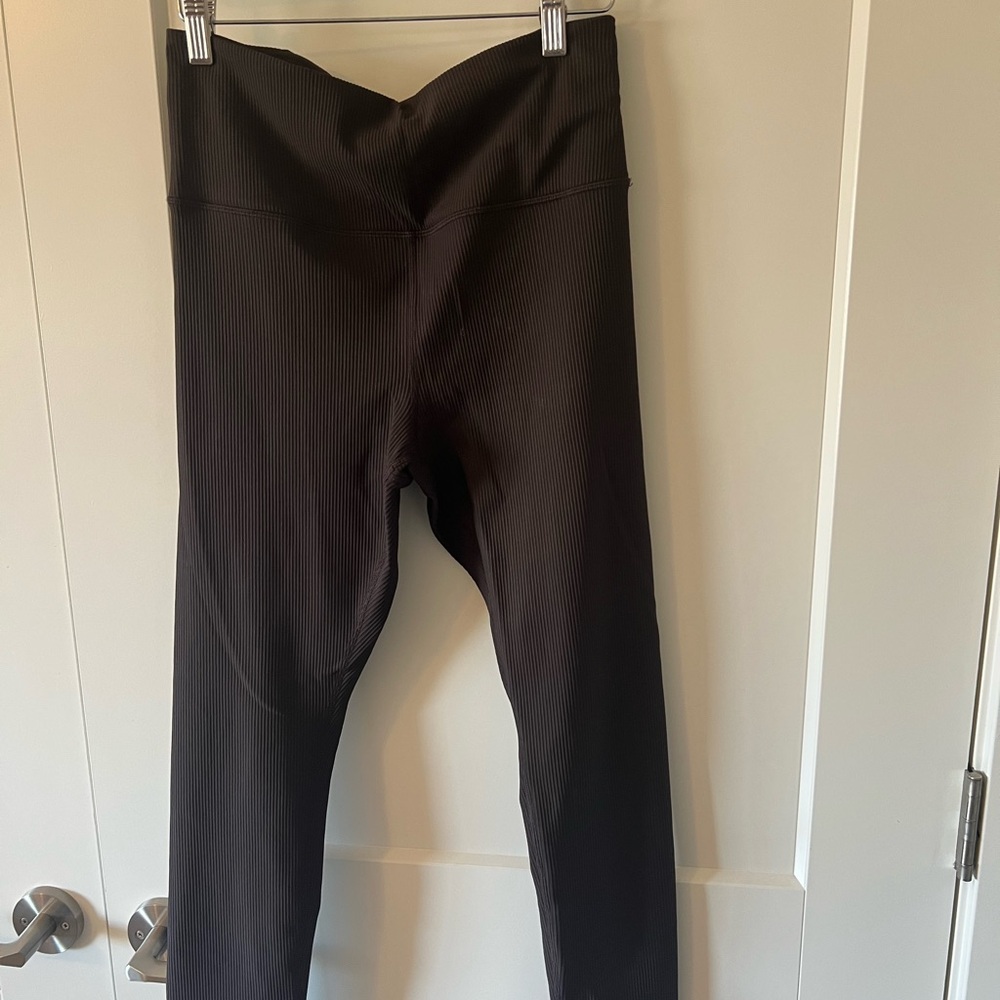 Athleta Elation Rib Tight in Truffle